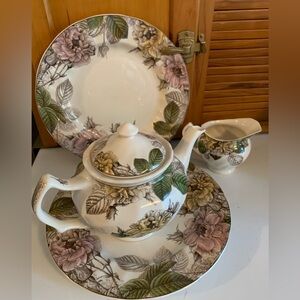 Grace Dinner Ware Floral Tea Set